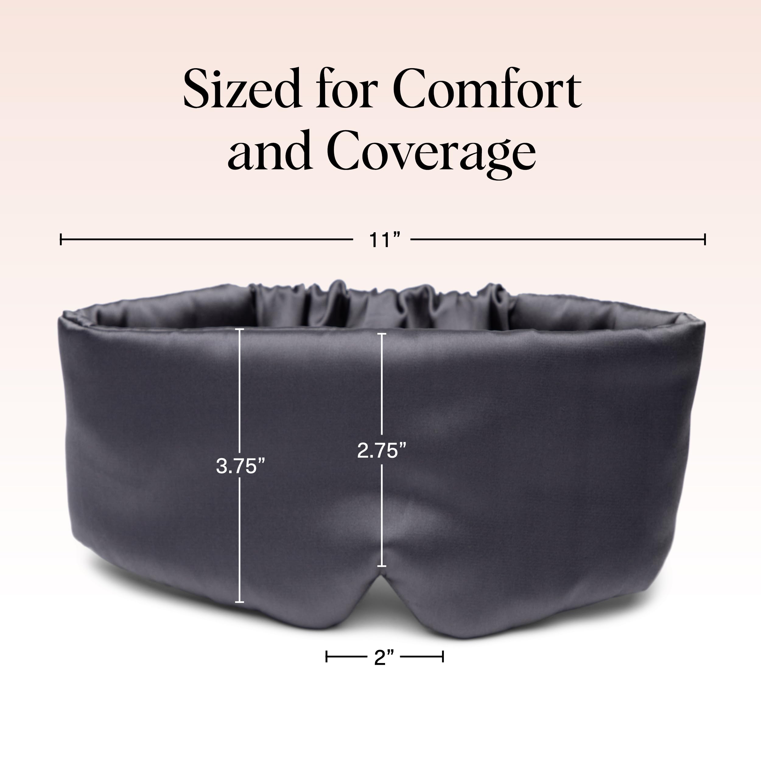 Kitsch Contour Pillow Eye Mask – Softer Than Silk Eye Masks for Sleep, Blindfold Sleep Masks for Women & Men, No Eye Pressure, Lightweight, Eye Care, Travel Essentials - Blush
